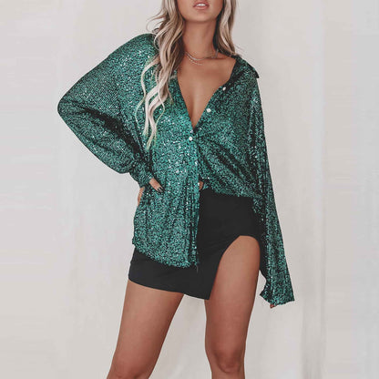 Long Sleeve Cardigan Blouse