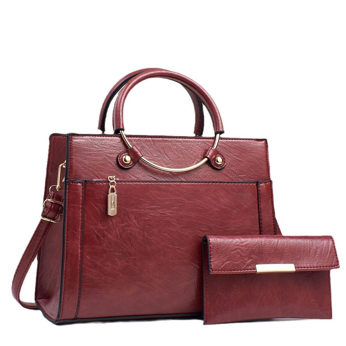Large Capacity Bag Women's Special-interest Design Handbag 2pc Set