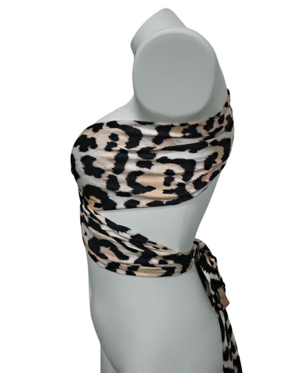 Leopard Print Halter T-shirt