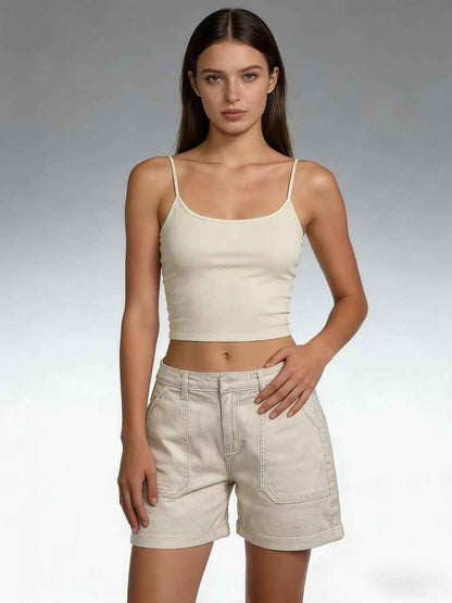 Women's Elastic Slim Retro Denim Bottoms