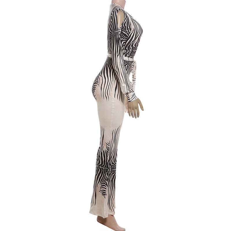 Off-Shoulder High Waist Jumpsuit