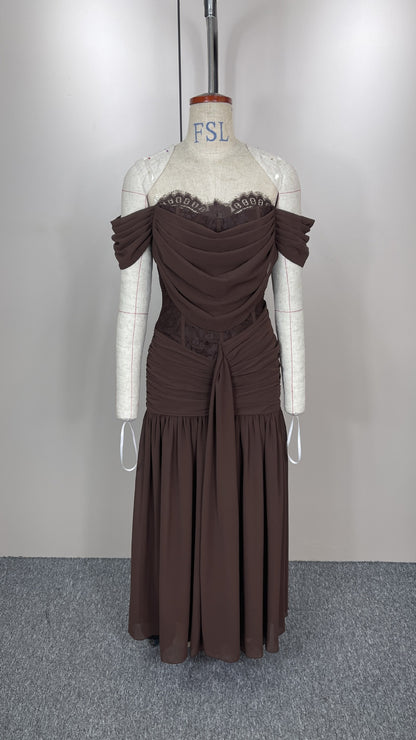 Autumn Drop Lace Big Hem Elegance Retro Dress New Arrivals