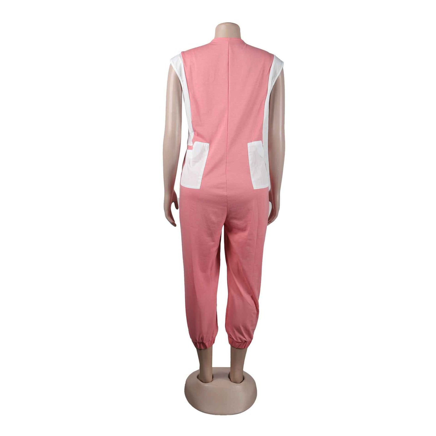 Sexy Slim Fit Solid Color Jumpsuit