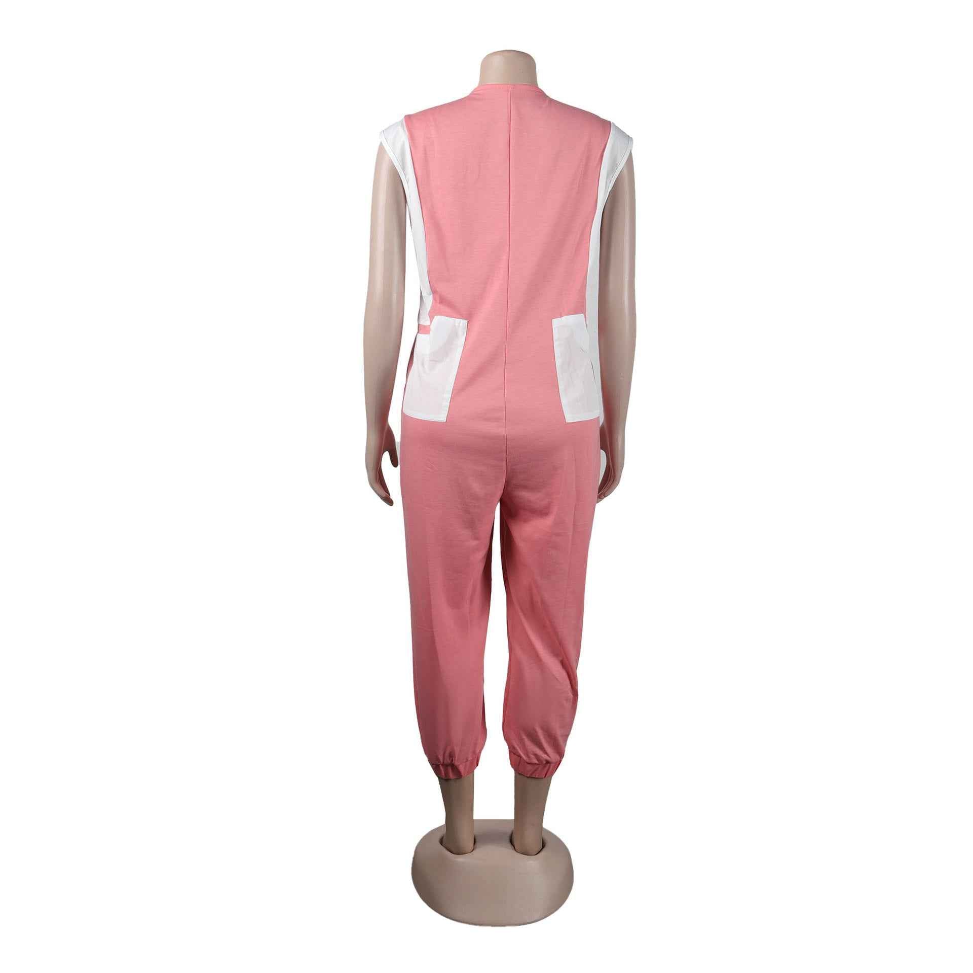 Sexy Slim Fit Solid Color Jumpsuit