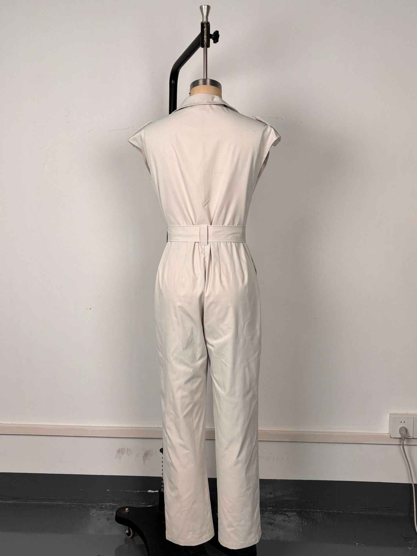 Jumpsuit Women's High Waist Sleeveless