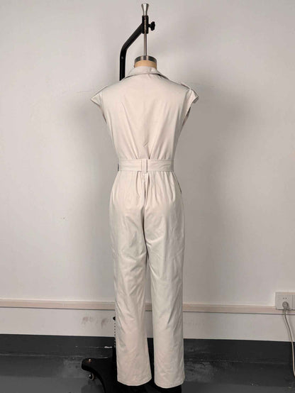 Jumpsuit Women's High Waist Sleeveless