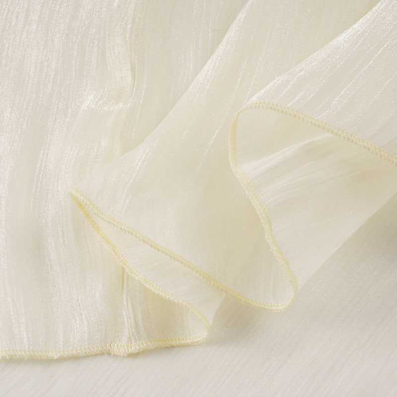 French Inspired Elegant Irregular Asymmetric Chiffon Dress New Arrivals MUNSIEUR