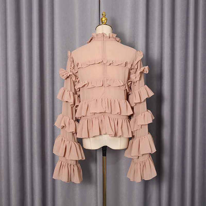 Comfortable Ruffled Blouse