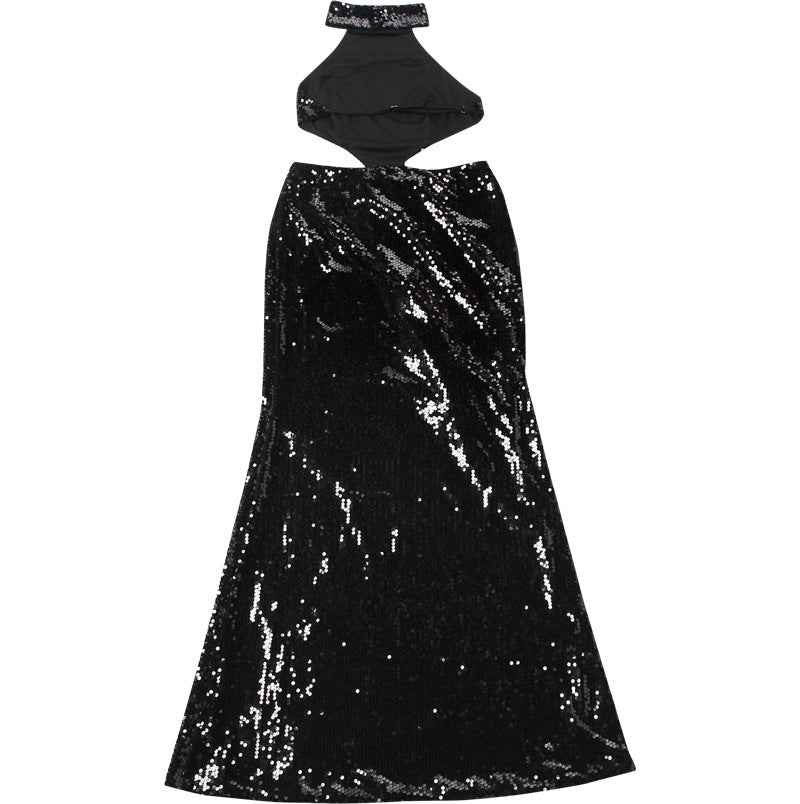 Backless Hollow Out Maxi Dress Elegant