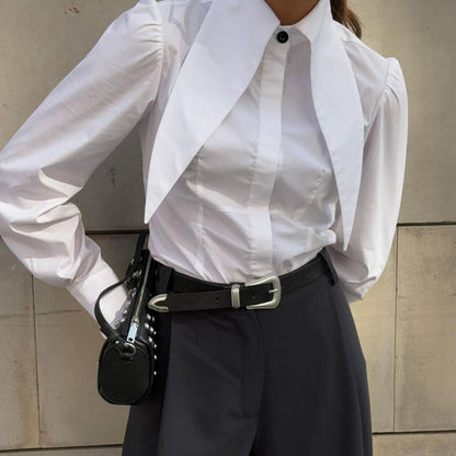 Long Sleeve Cardigan Blouse