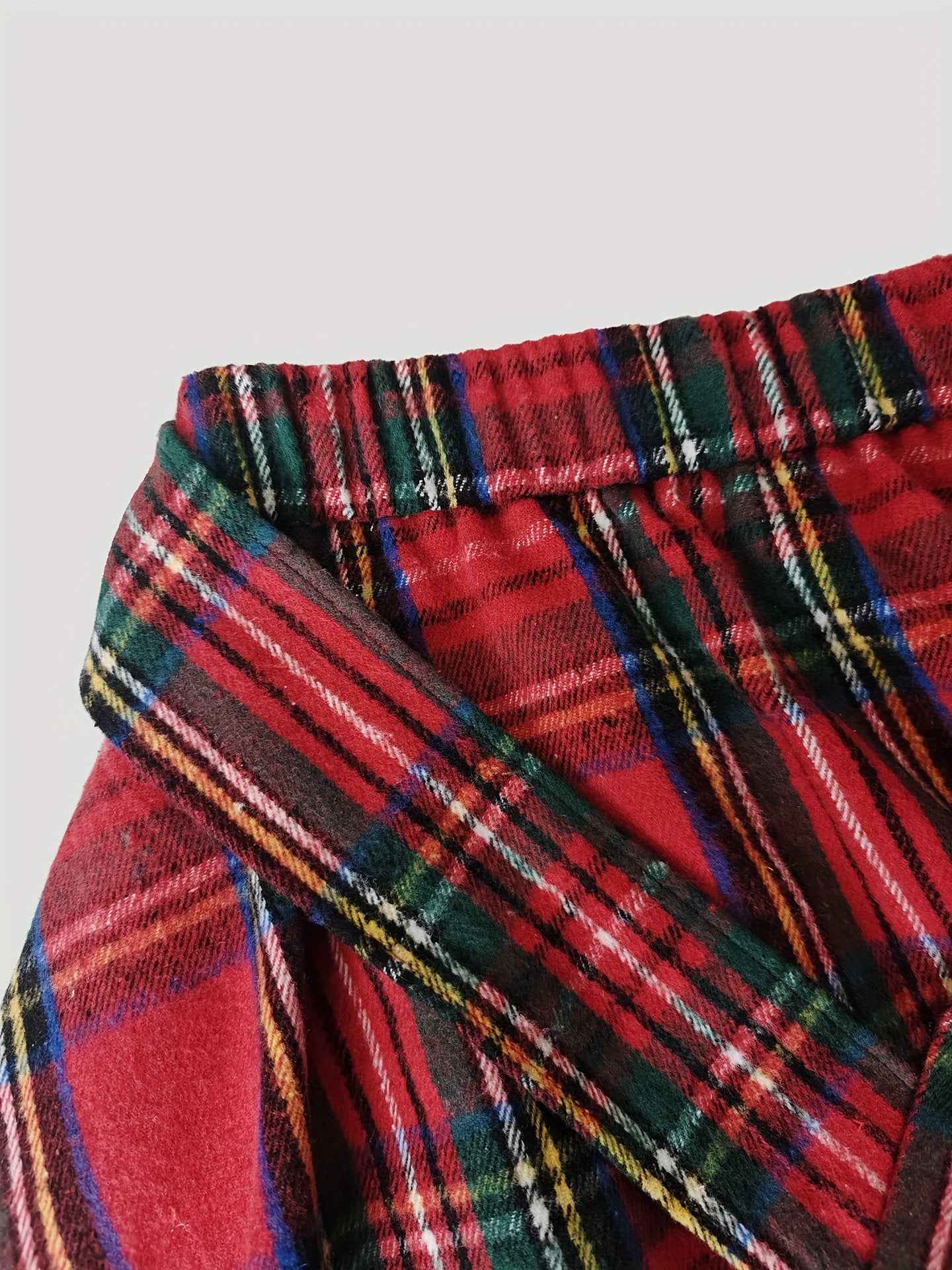 Asymmetric Hem Skirt Plaid Bow Bandage Mini Skirt