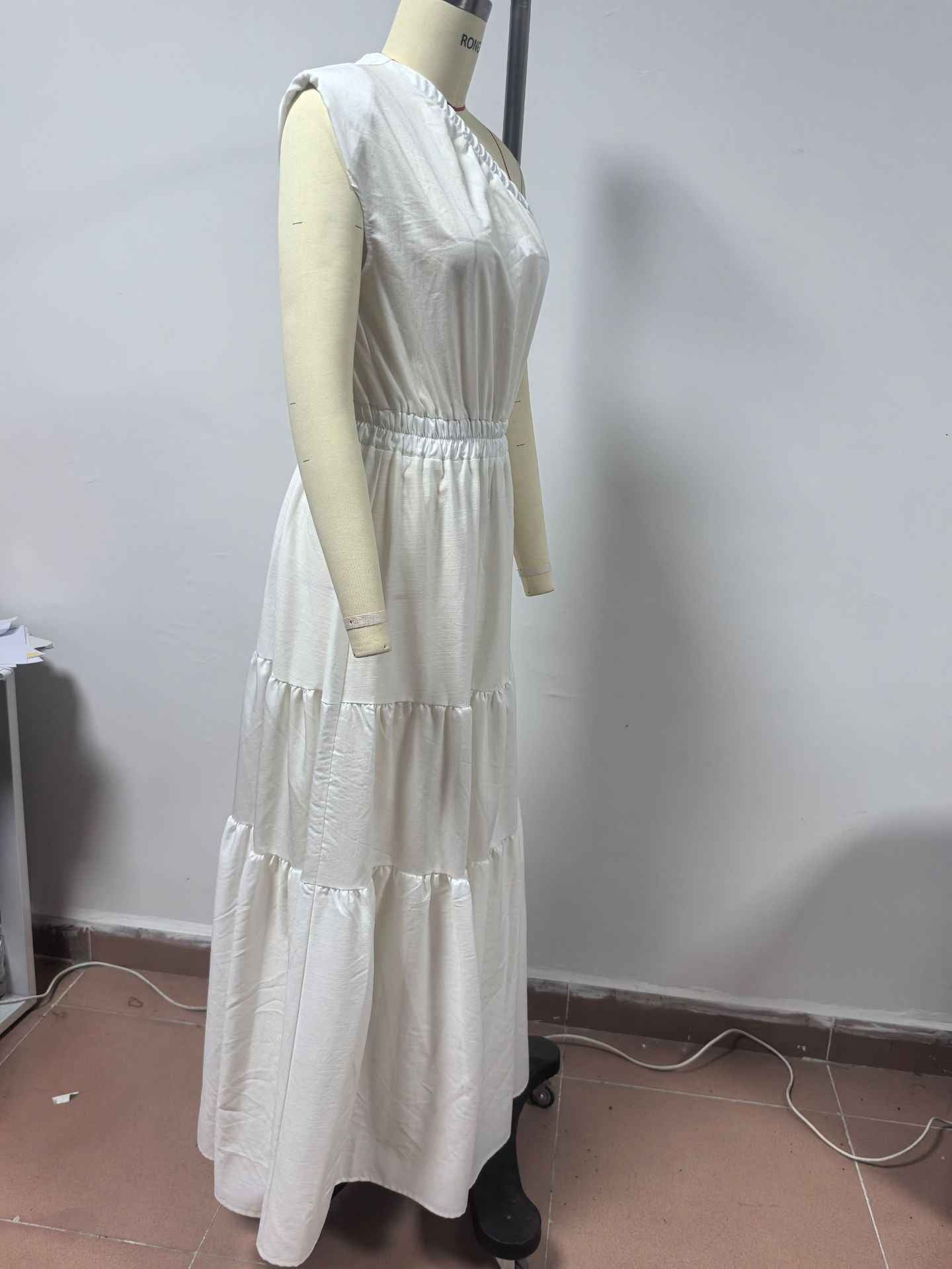 Solid Color Vacation Dress