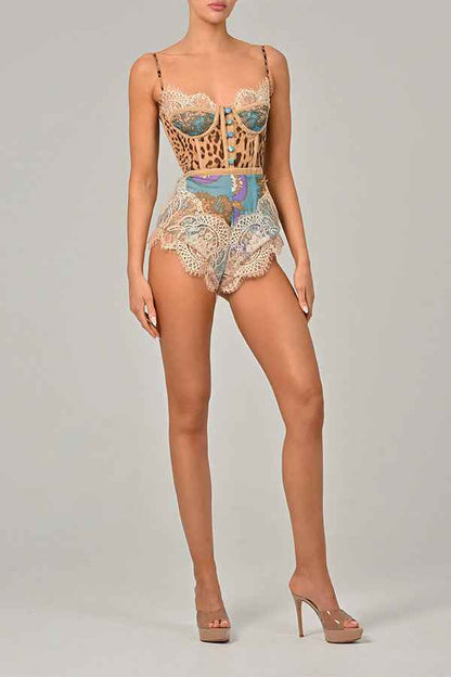Spring Summer Spaghetti Strap Jumpsuit