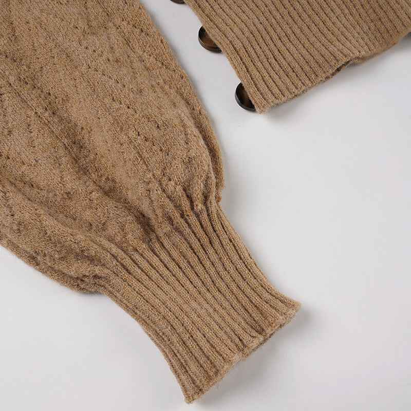 Retro Fitted Waist Sweater
