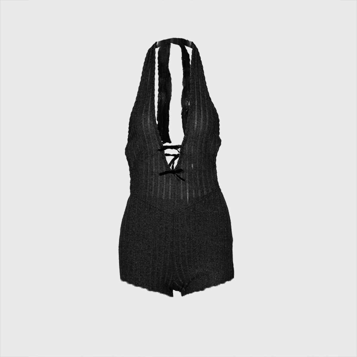 Backless Sexy Knit Jumpsuit