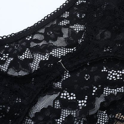 Lace Cutout Long Sleeve T-shirt