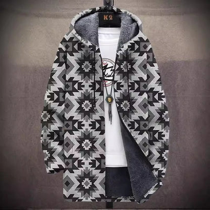 Men's Munsieur Brand Fashion Digital Printing Fleece Padded Coat - Munsieur