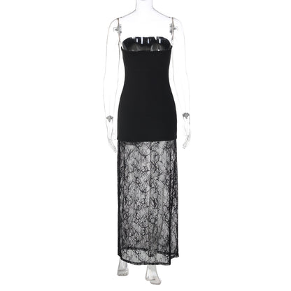 Lace Skirt and Dress Two Piece Set