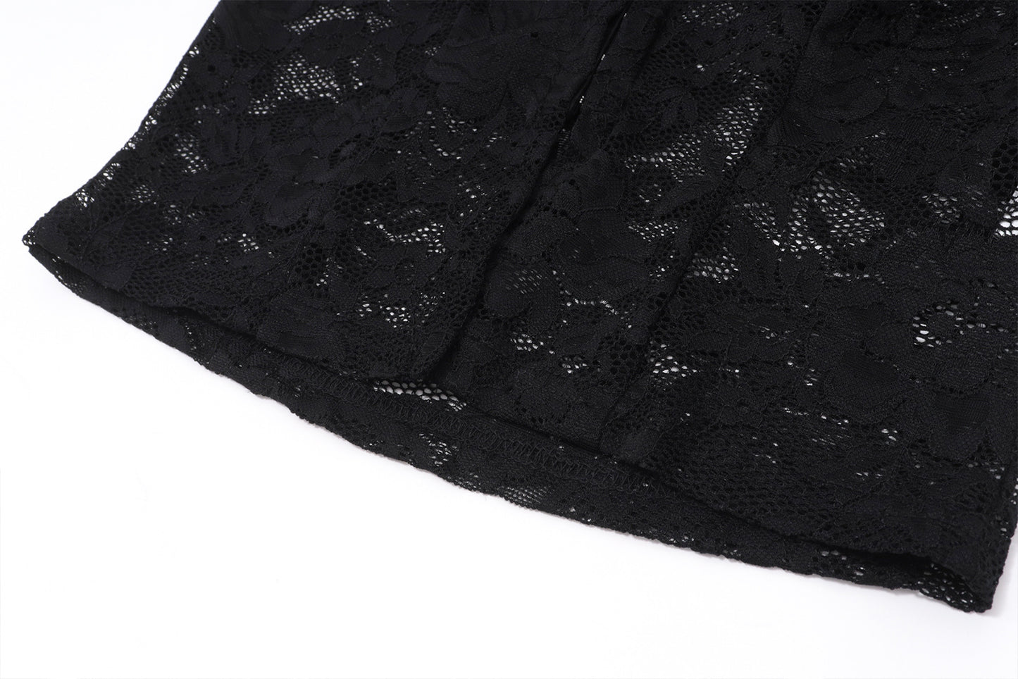 Lace Plush Long Sleeved Skirt Set