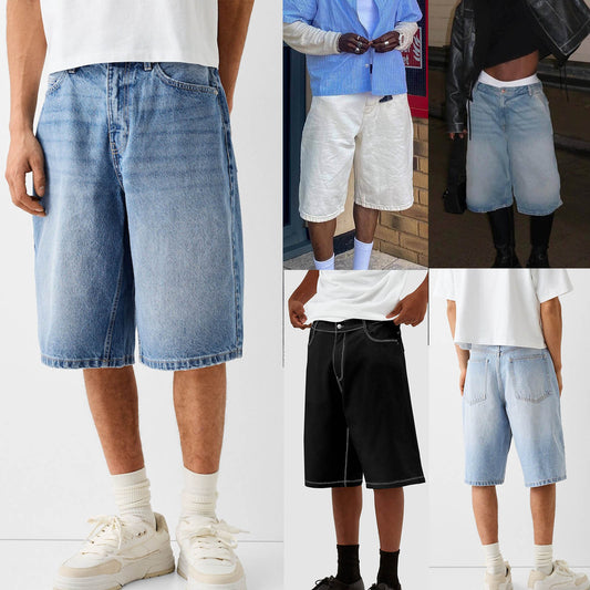 European And American Men's New Denim Shorts
