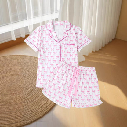 Women's Fashion Personalized Bow Pajamas set