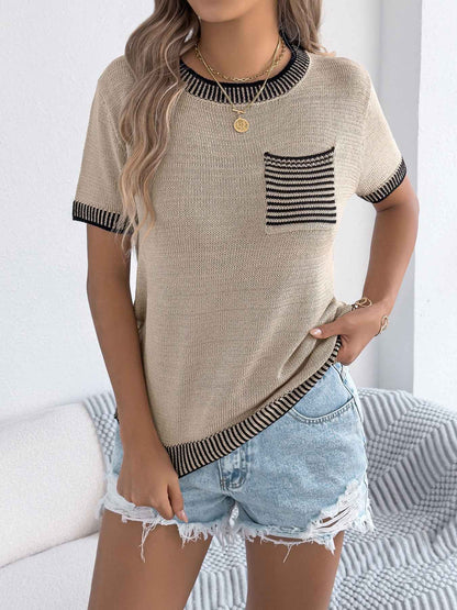 Striped Pocket T-shirt