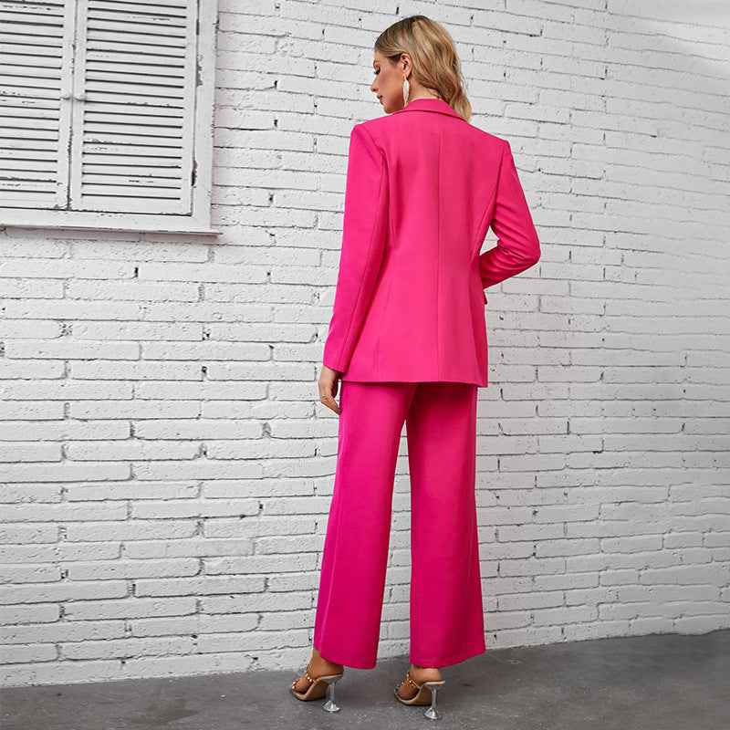 Luxury Business Elegant Business Tube Top Jumpsuit Two Piece Set