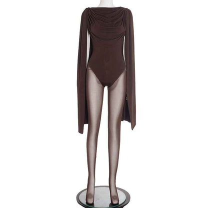 Solid Color Casual Slim Fitting Patchwork Jumpsuit