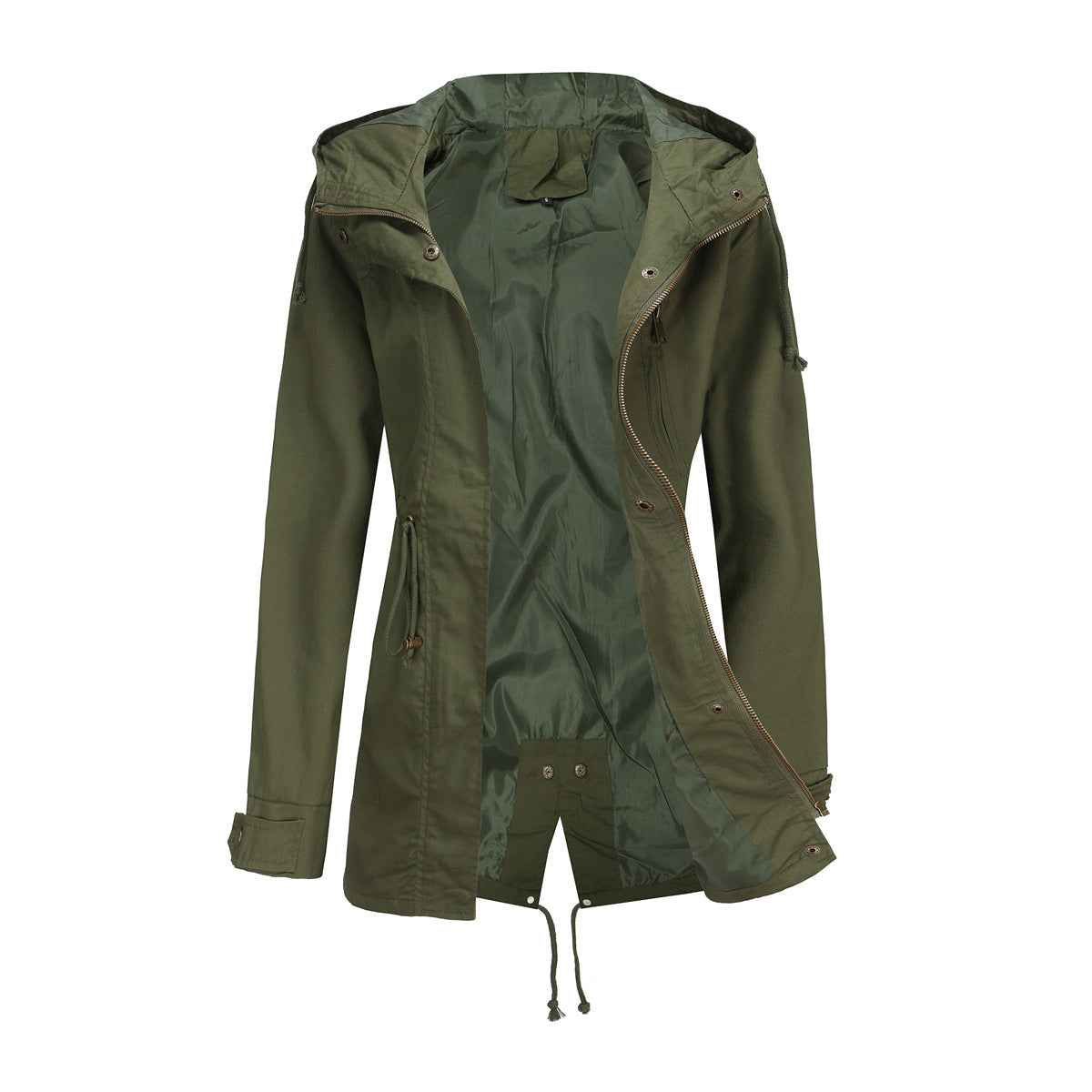 Plus Size Loose Solid Color Women's Jackets