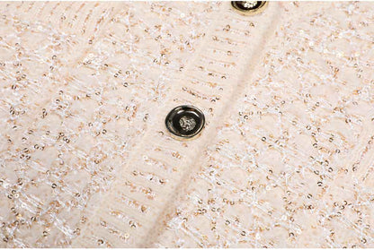 High Quality Sequined Knit Long Sleeve Cardigan Sweater