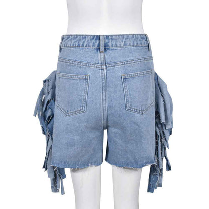 High Waist Ripped Bottoms for Women
