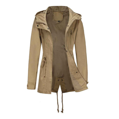 Plus Size Loose Solid Color Women's Jackets