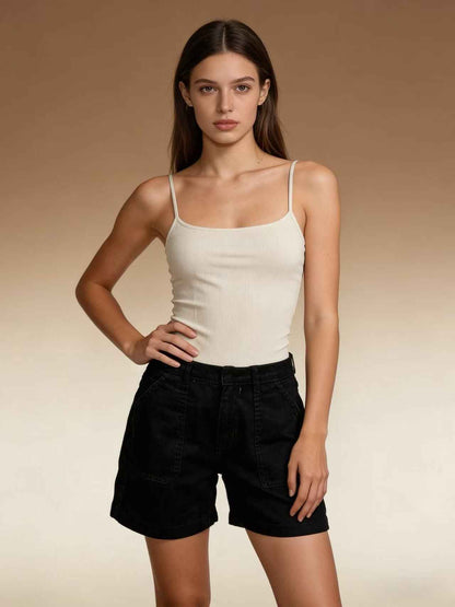 Women's Elastic Slim Retro Denim Bottoms