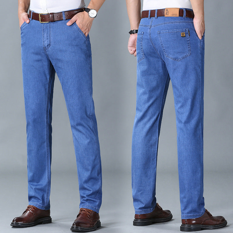 Summer Denim Quality Mid-high Waist Pants