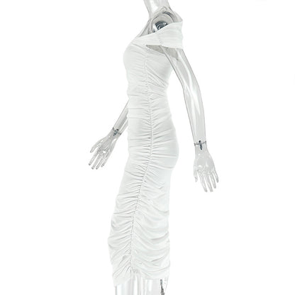 Sleeveless One Shoulder Maxi Dress New Arrivals