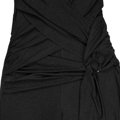 Solid Color Elegant Halter Jumpsuit