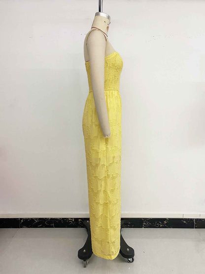Summer Jacquard Jumpsuit Women