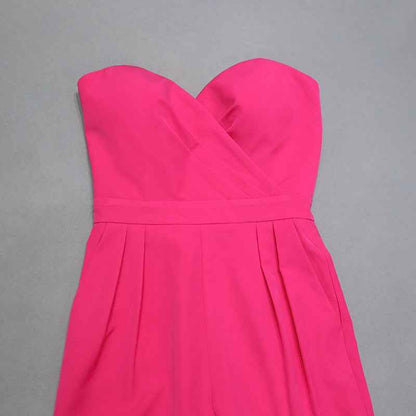 Luxury Business Elegant Business Tube Top Jumpsuit Two Piece Set