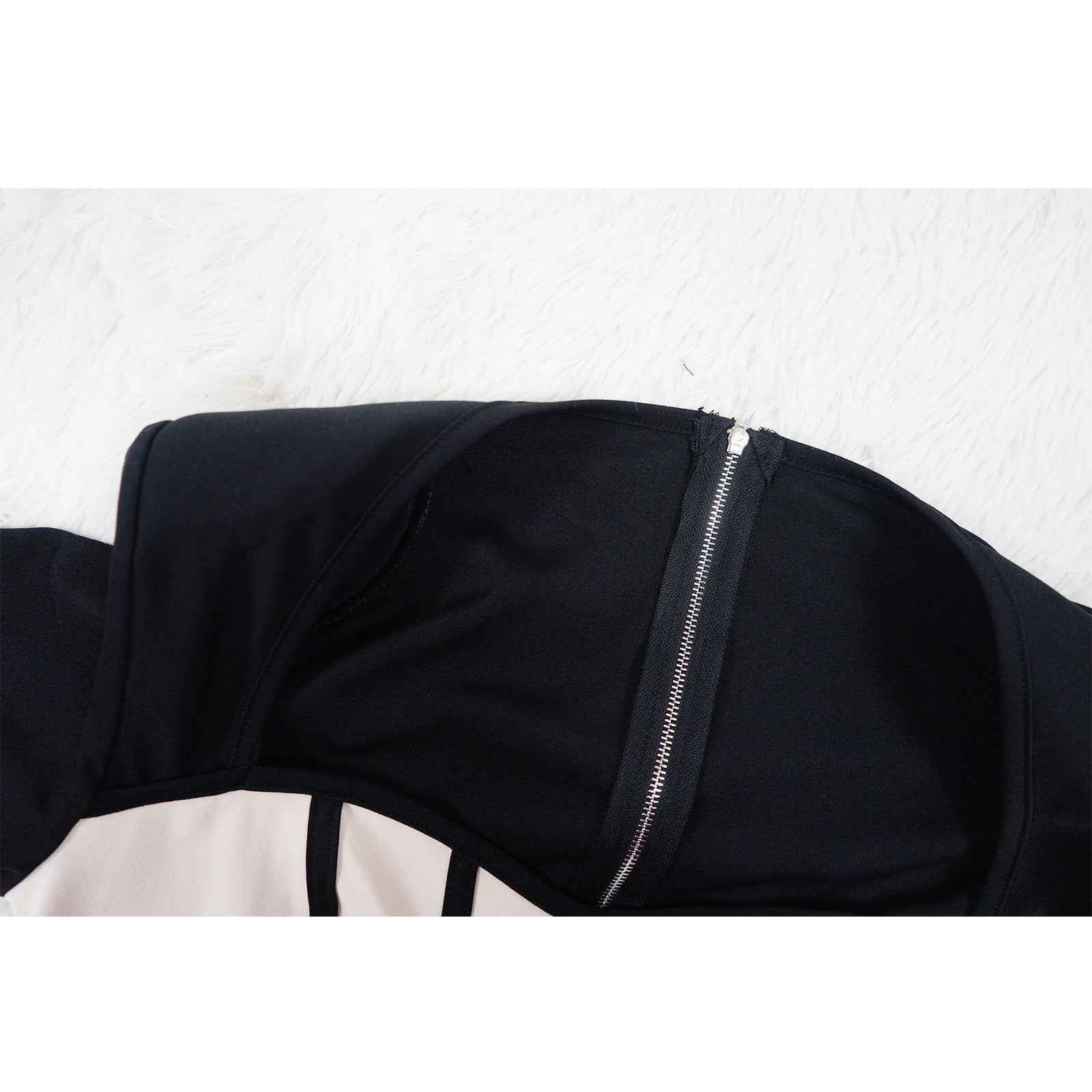Sexy Waist Trimming Color Contrast Patchwork Jumpsuit