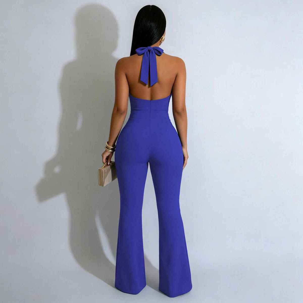 Autumn Drop Backless Halter Slim Fit Jumpsuit for Women New Arrivals