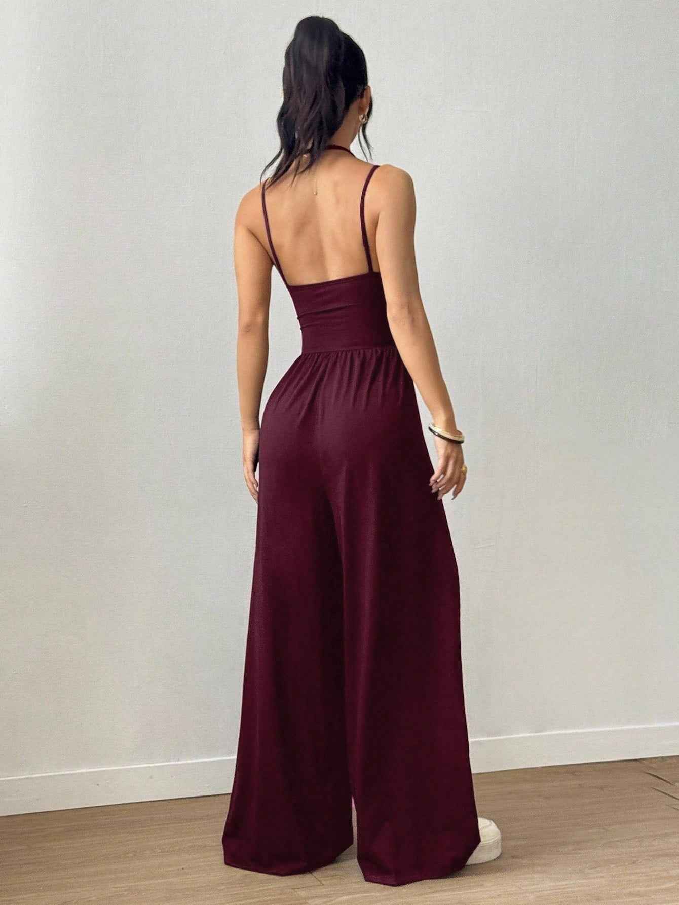 Casual Spaghetti Strap Jumpsuit