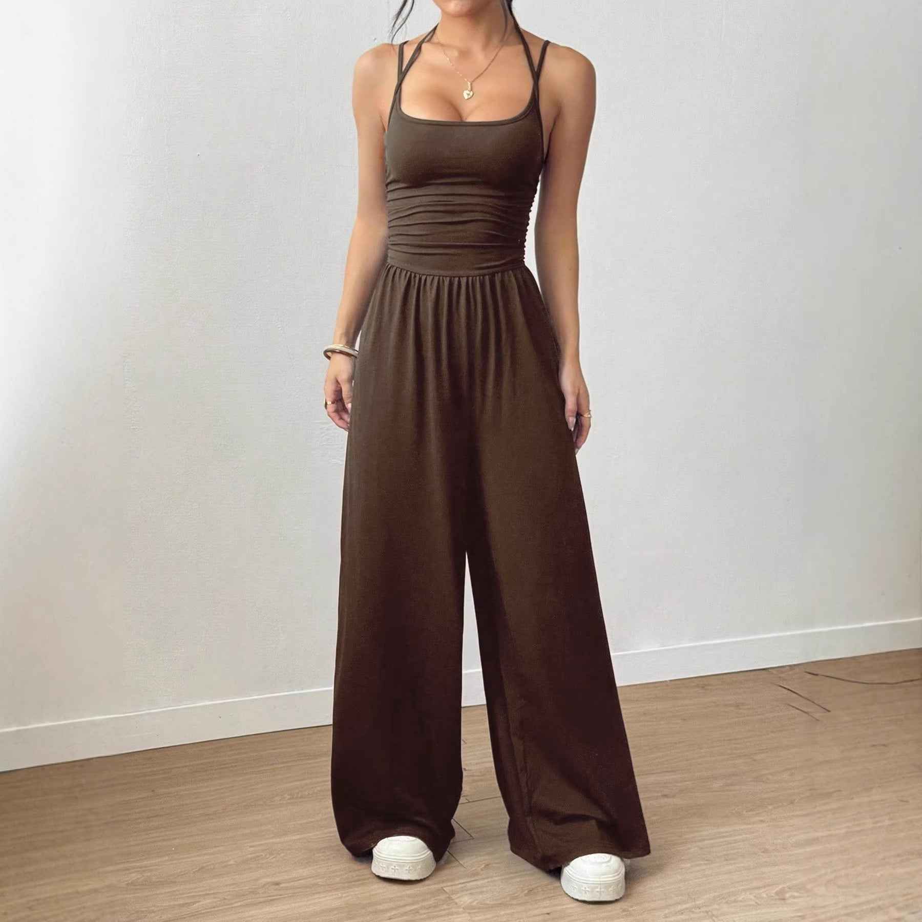 Casual Spaghetti Strap Jumpsuit