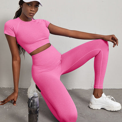 Quick-drying Workout Clothes High Waist Hip Lift Yoga Set - Munsieur