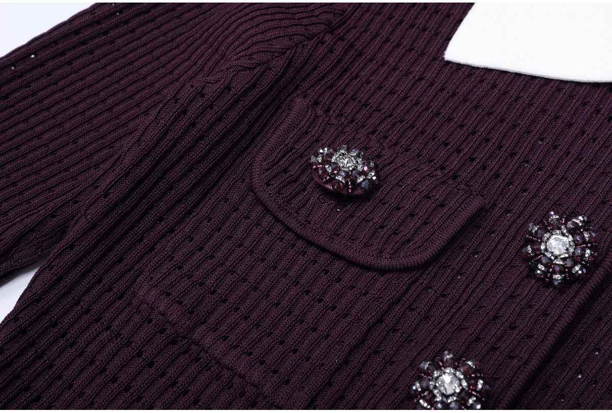 Knitted All Matching Women's Top Cardigan Sweater