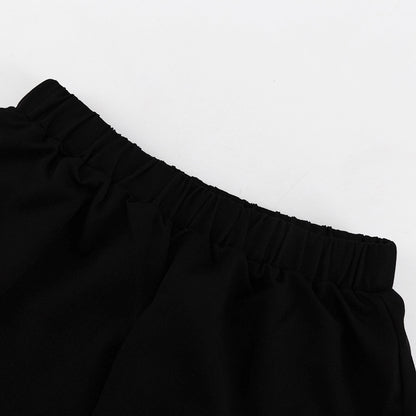 Women's Puff Sleeve Square Collar Cardigan Set Two Piece Bottoms Set MUNSIEUR