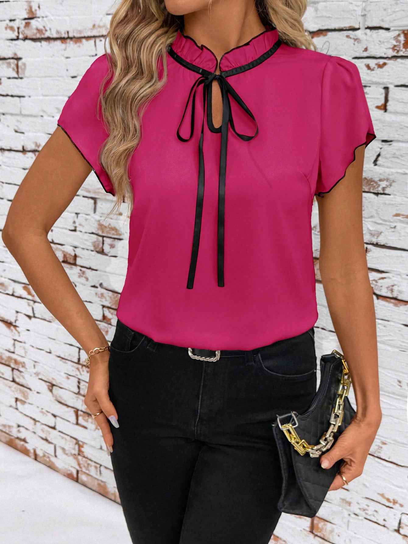 MUNSIEUR All Pleated Blouse