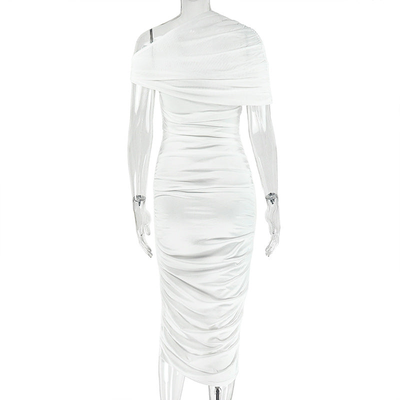 Sleeveless One Shoulder Maxi Dress New Arrivals