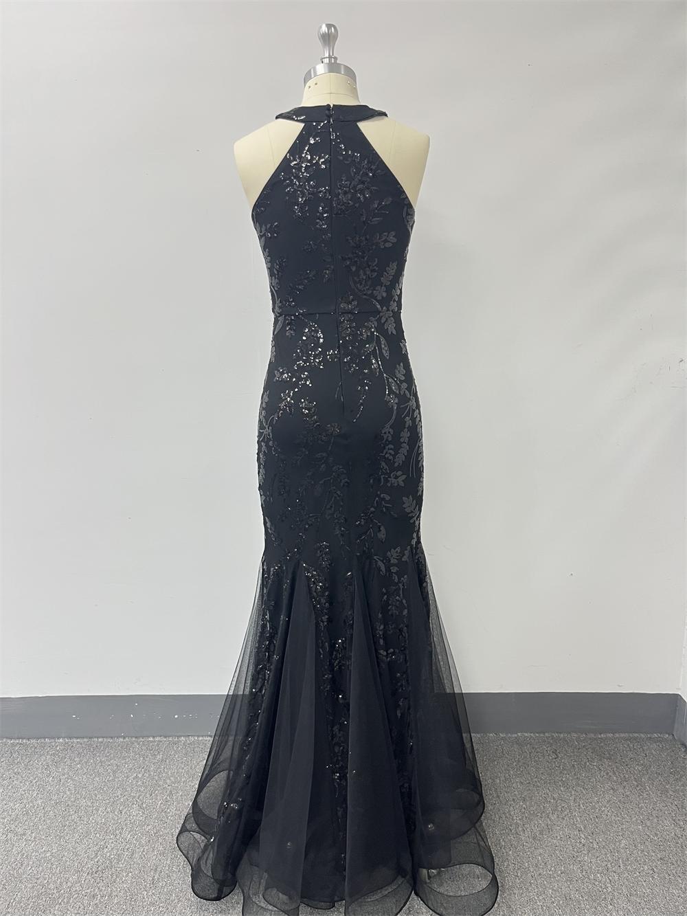 Pearl Embroidery Fishtail Evening Dress  New Arrivals