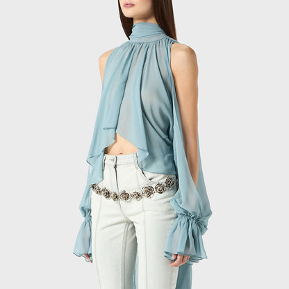 Casual Irregular Asymmetric Blouse