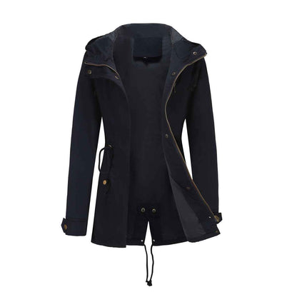Plus Size Loose Solid Color Women's Jackets